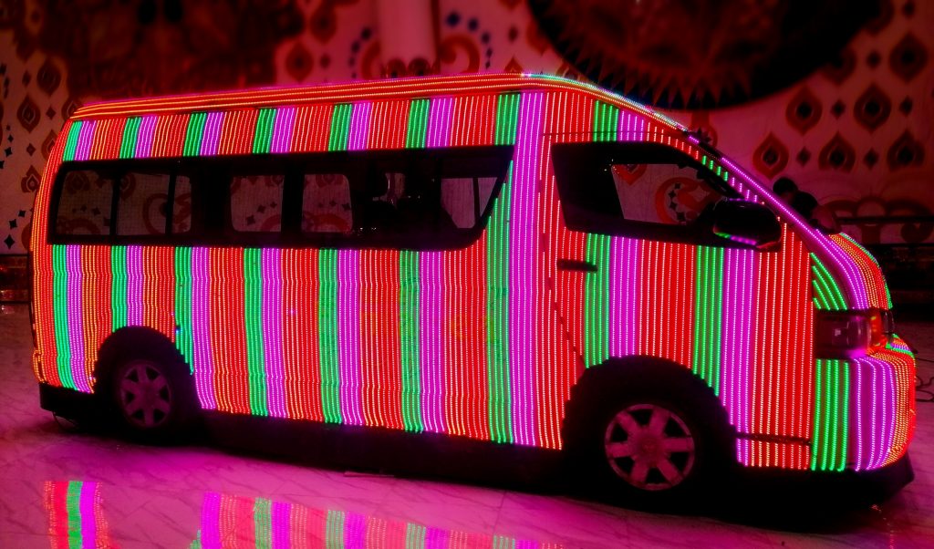 The World's Most LED Lights on a Van